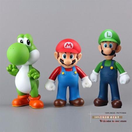 Kit 3 Bonecos Turma do super mario de 25cm - Bonecos - Magazine Luiza