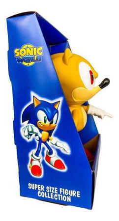Boneco Sonic Amarelo Action Figure Personagem Articulado
