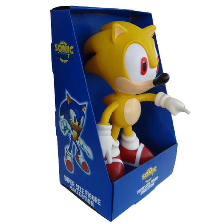 Boneco Super Sonic Amarelo Grande - Super Size Figure Collection