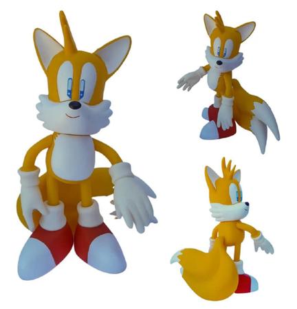 Boneco Sonic e Tails Grandes Coleção Articulado