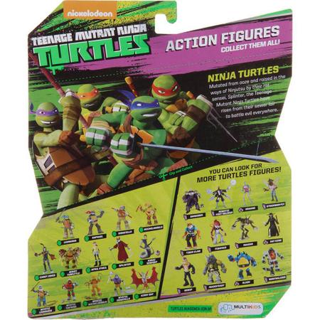 Boneco Tartarugas Ninja - Figura De Ação 12 Cm - Donatello C/Armadura - MP  Brinquedos