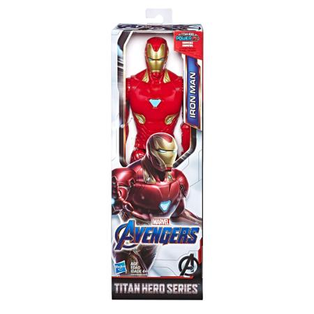 Imagem de Boneco titan hero 2.0 homem de ferro, avengers, vermelho/amarelo - Hasbro