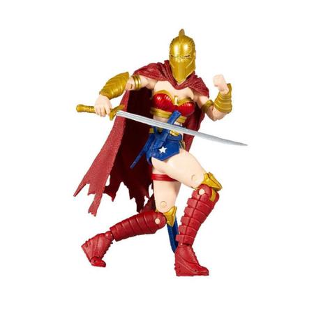 Imagem de Boneco Wonder Woman Mulher Maravilha Com Capacete Do Destino Dc Multiverse F00677 - Fun