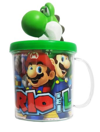 Imagem de Boneco Yoshi Do Super Mario Bros Mais Caneca Personalizada