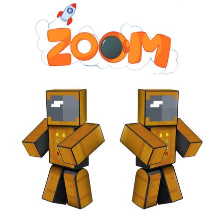 Boneco Problems + Zoom 25 cm Minecraft Algazarra Original