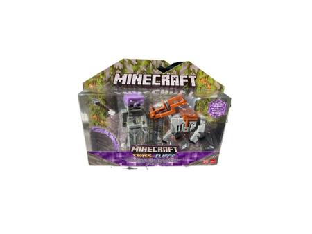 Boneco Minecraft Batalha Do Cavaleiro Esqueleto - Mattel - Fabrica da  Alegria
