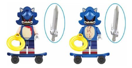 Boneco Sonic Exe Terror Lego Blocos Montar