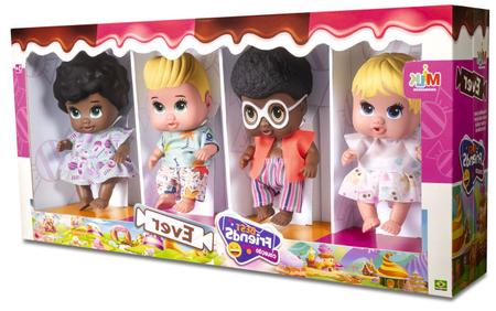 Jogo Com 4 Bonecas Infantil Melhores Amigos Menino E Menina - Milk  Brinquedos - Bonecas - Magazine Luiza