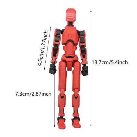 Imagem de Bonecos de ação YAMSLAM Lucky 13 Full Body Robot 14 cm PVC