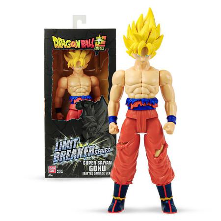 Boneco Articulado Dragon Ball ss Goku Battle 30 cm - Fun em