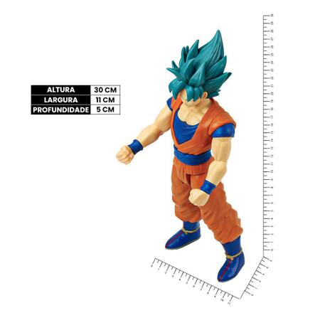 Boneco Goku Deus Super Saiyajin Articulado Dragon Ball Super - R$ 195