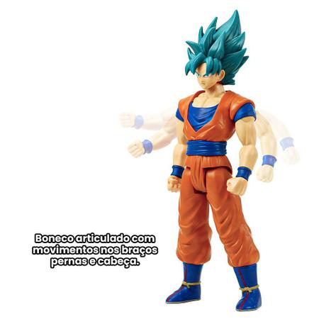 Boneco Action Figure Goku Super Saiyajin Blue 26Cm Dragonbal - Casa & Vídeo