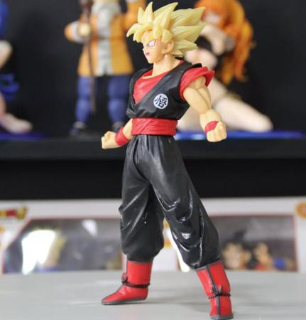 Imagem de Bonecos Dragon Ball Z Action Figure Goku Traje preto 18cm