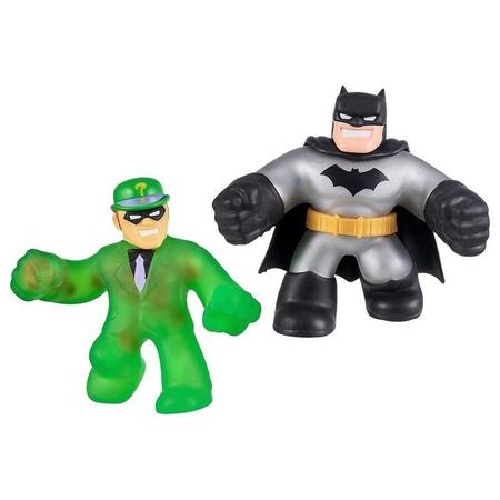 Imagem de Bonecos Elásticos Heróis Of Goo Jit Zu Mettalic Batman Vd The Riddler Brinquedo