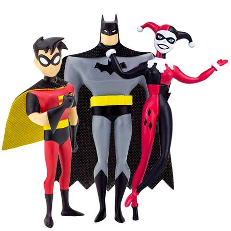 Boneco Flexível Batman + Boneca Arlequina Harley Quinn dc em Promoção na  Americanas