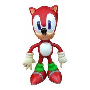 Boneco Sonic vermelho no articulado, original Sega, de 25 cm usado