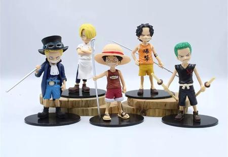 Imagem de Bonecos Kit One Piece - Monkey D Luffy Figure Zoro Sanji Law