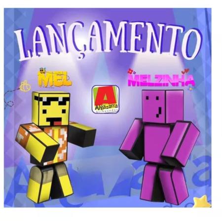 Kit 3 Bonecos Minecraft Problems Melzinha Mel 35 Cm - Algazarra - Boneco  Minecraft - Magazine Luiza