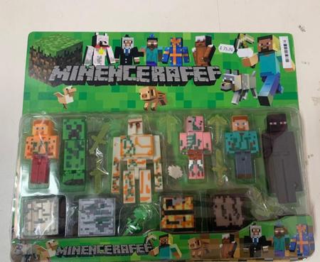 Kit Minecraft Bonecos Articulados Com 12 Pecas - Yes - Boneco Minecraft -  Magazine Luiza