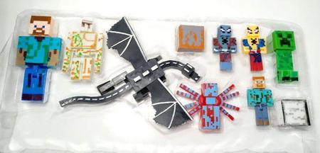 Bonecos Minecraft Kit 10 PCS Dragão Nova Coleção - Yes - Boneco