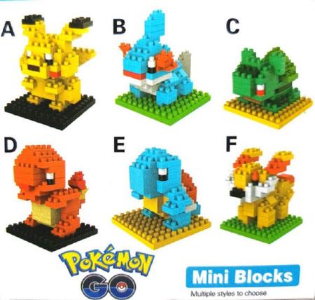 19 Tipos /Pokemon/Mini Blocos De Construção