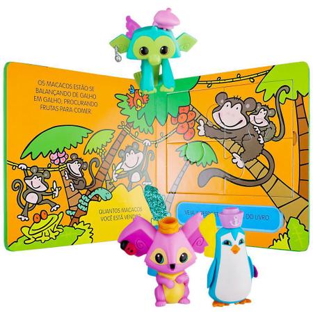 Bonecos Pinguim Coala e Macaco Animal Jam Nathional Geographic + Livro com  5 Quebra-Cabeças - Fun/Girassol Brasil - Quebra Cabeça - Magazine Luiza