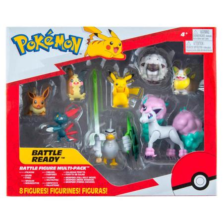 Conjunto de Figuras - Pokémon - 8 Bonecos - Battle Figure Multi