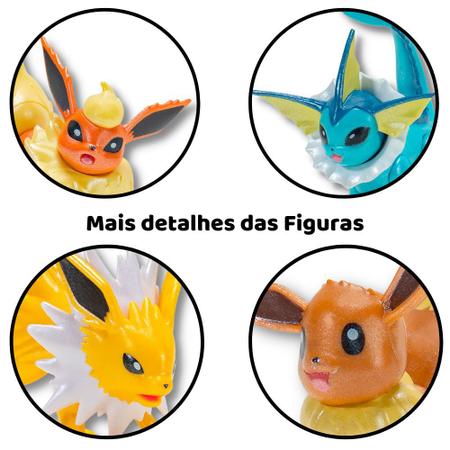 Bonecos Pokémon - Multi Pack 4 Figuras Evolução Eevee Sunny - WCT - Boneco  Pokémon - Magazine Luiza