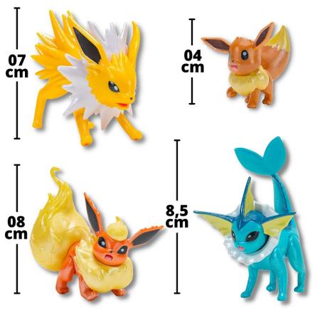 Bonecos Pokémon - Multi Pack 4 Figuras Evolução Eevee Sunny - WCT