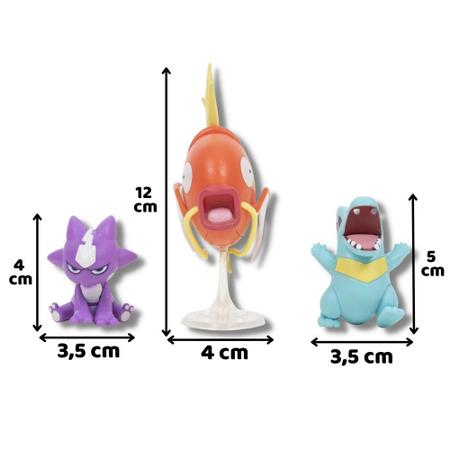 Pokemon Figuras Pack Com 3 Bonecos - Brinquedos Sunny