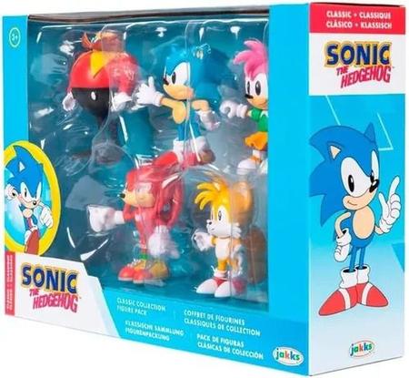 Cartela kit com brinquedos bonecos do Sonic Filme