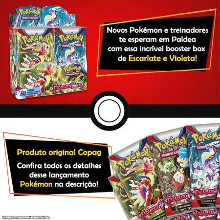 Box Booster Pokémon Copag Escarlate e Violeta 36 Pacotes - Pequenos  Travessos
