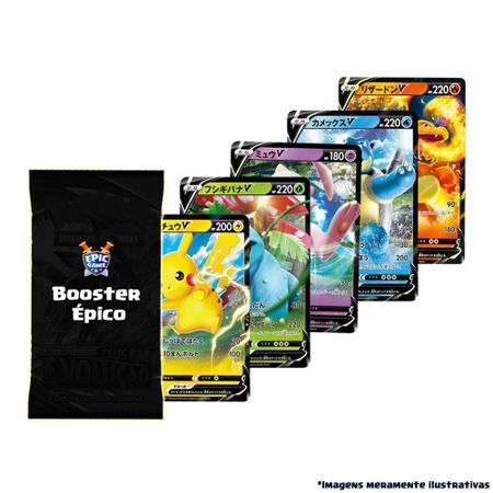 Booster Pókemon 7 Cartas PT-BR +1 Japonesa V + Bri Capitão Hunter - Epic -  Deck de Cartas - Magazine Luiza