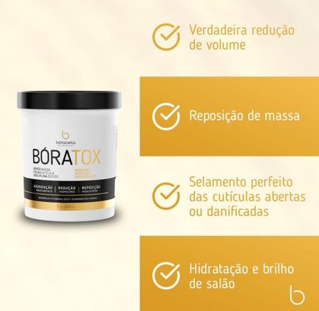 Imagem de Boratox Btox Alisa Hidrata E Repõe Massa 1kg Borabella