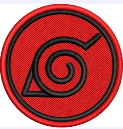 Patch Bordado desenho Naruto Vila da Folha