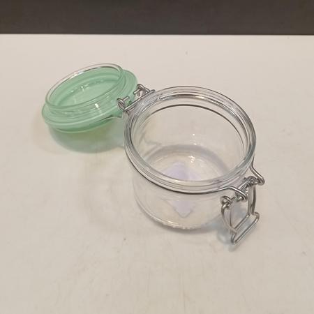 BORMIOLI ROCCO FIDO POTE HERMÉTICO 8x8x8cm 200ml VIDRO TRANSP TAMPA VERDE Imagem de BORMIOLI ROCCO FIDO POTE HERMÉTICO 8x8x8cm 200ml VIDRO TRANSP TAMPA VERDE