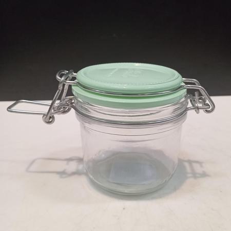 BORMIOLI ROCCO FIDO POTE HERMÉTICO 8x8x8cm 200ml VIDRO TRANSP TAMPA VERDE Imagem de BORMIOLI ROCCO FIDO POTE HERMÉTICO 8x8x8cm 200ml VIDRO TRANSP TAMPA VERDE