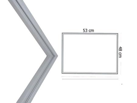 Imagem de Borracha Gaxeta Geladeira Electrolux Dc35a Freezer Superior 53x48 Encaixe Por Pressão