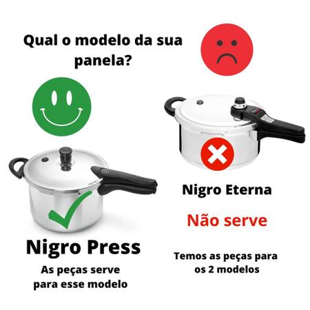 Imagem de Borracha Panela Pressão Anel Silicone Nigro PRESS 3/4,5/6lts
