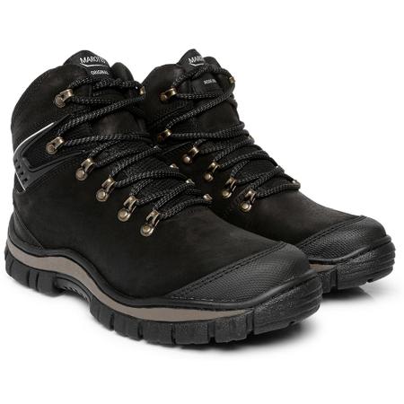 Imagem de Bota Adventure Coturno Couro Masculina Moda Casual Sola Tratorada Cano médio Modelo Robusta Estilosa