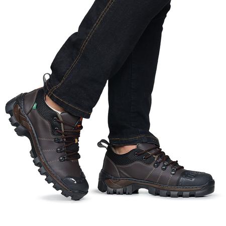 Bota Adventure Coturno Masculino Cano Baixo Para Trabalho Imagem de Bota Adventure Coturno Masculino Cano Baixo Para Trabalho