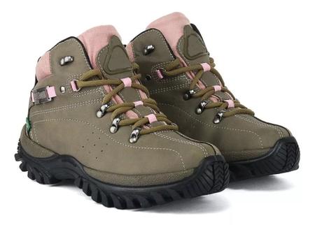 Bota Adventure Feminina Trilha Solado de Borracha Confortavel ref