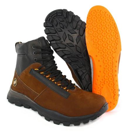 Imagem de Bota Adventure Masculina Couro Antiderrapante Esporte