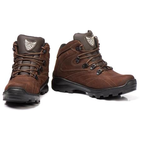 Imagem de Bota Adventure Masculina Couro Sola Antiderrapante Conforto 