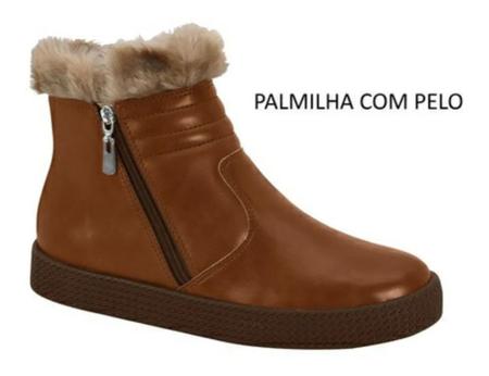 Imagem de Bota Beira Rio Feminina Coturno Pelinho Conforto 9078202