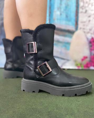 Bota Beira Rio Fivela Preta Outros Moda e Acess rios Magazine