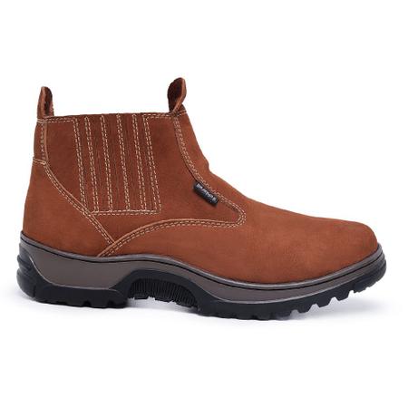 Bota botina caterpillar masculina em couro legitimo resistente