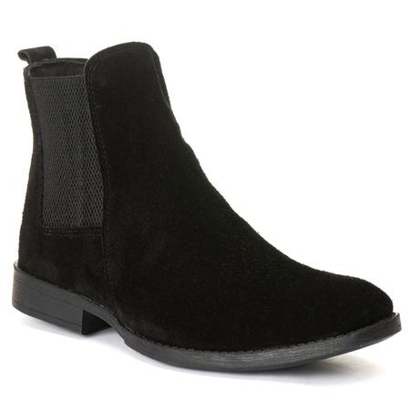 Bota chelsea sale masculina preta camurça