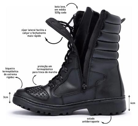 Imagem de Bota Botina Coturno Militar Masculino Tático 