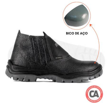 Bota Botina De Seguran a Bidensidade Bico A o Epi Trabalho Rhino